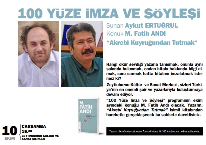 100 YÜZE İMZA VE SÖYLEŞİ | Zeytinburnu Belediyesi